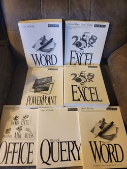 Microsoft Office Users Guide Manual Word Excel PowerPoint Query Bundle