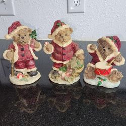 Christmas Teddy bears.