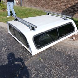 60×80 Came Off Of A Dodge Dakota Long Bed Leer Truck Bed Camper Topper With Thule Cargo  Rack