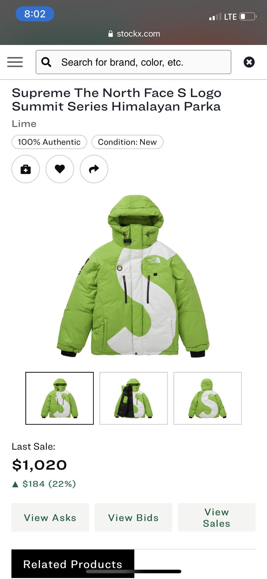 Supreme X North Face Himalayan Parka (Large)