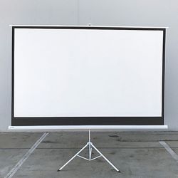 (New) $60 Tripod Stand 100” Projector Screen 16:9 Ratio 87x49” View Area 