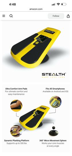 Stealth Core Deluxe Trainer - Turn Fitness Into a Fun Game - Get Strong Sexy Abs and Lean Core Playing Games On Your Phone; Free iOS/Android App; 4 Fr