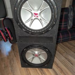 Kicker 12  SUBS And Double d Amp. 2 Other Amps