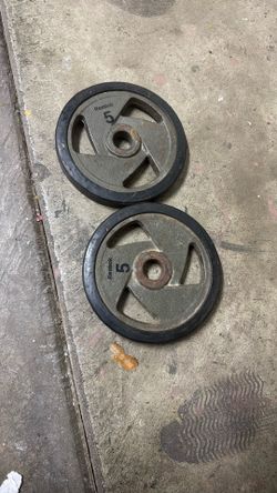 Reebok 5 Lb 2 Piece Dumb Bells Plates