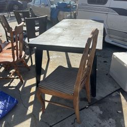 Free table and chairs