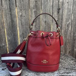 Coach Patch Mini Dempsey Bucket Bag 