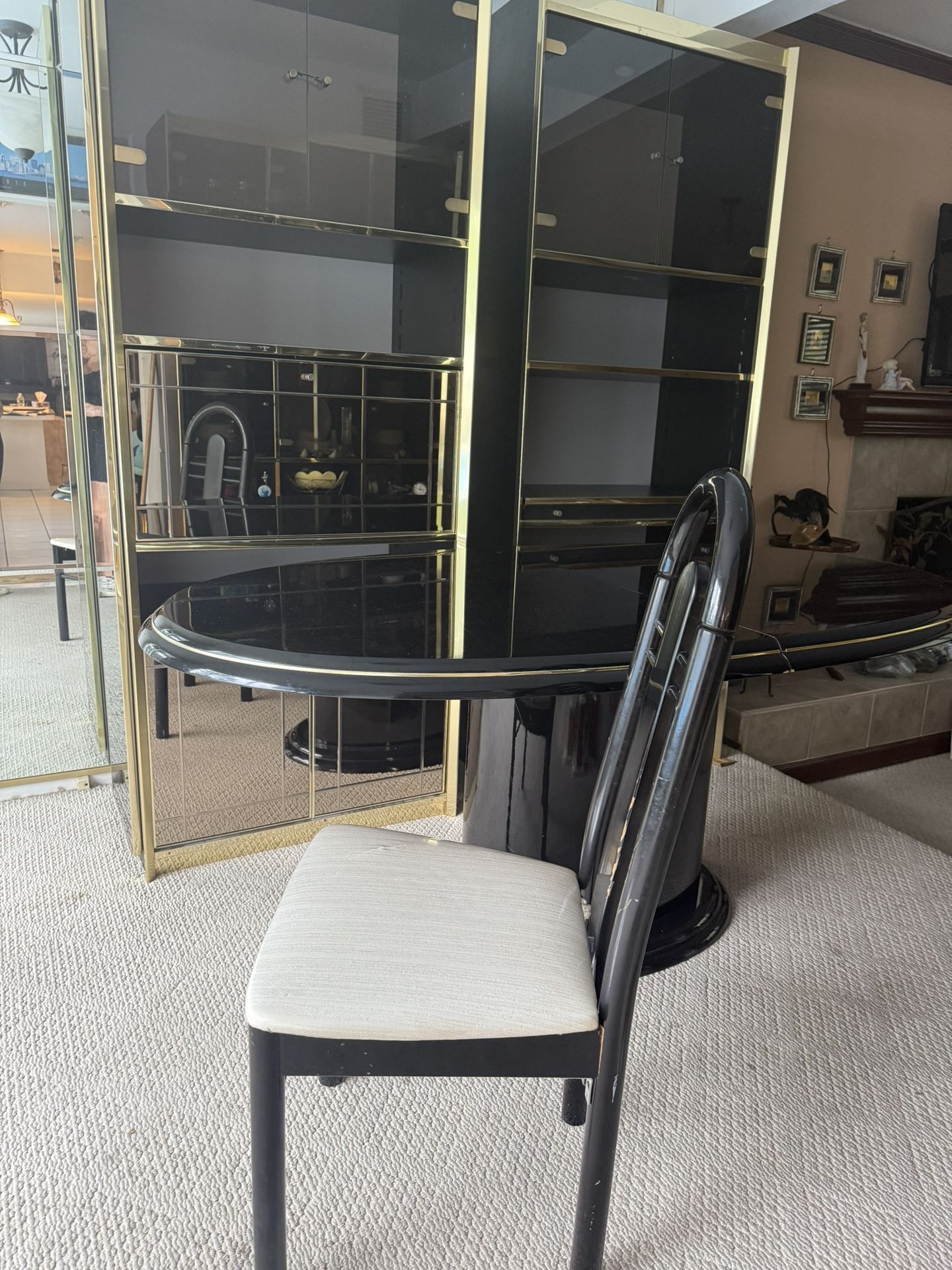 Dining table with 6 chairs