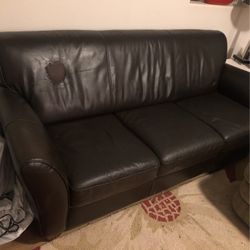 Black Leather Couch