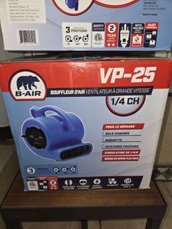 Vent VP-25 High Velocity Air Mover Fan Blower $60 ea. New (Price Is Firm)
