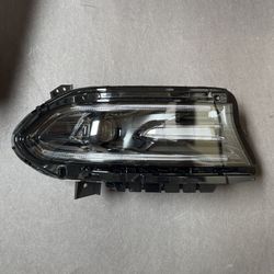 RH Headlight Assembly 2015-2022 Dodge Charger LED DRL Halogen Black Housing Passenger Side