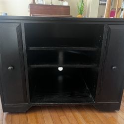 TV Stand, Black Oak