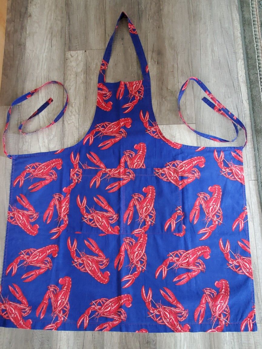 LOBSTER PRINT APRON