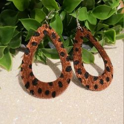 Earrings Faux Leather 