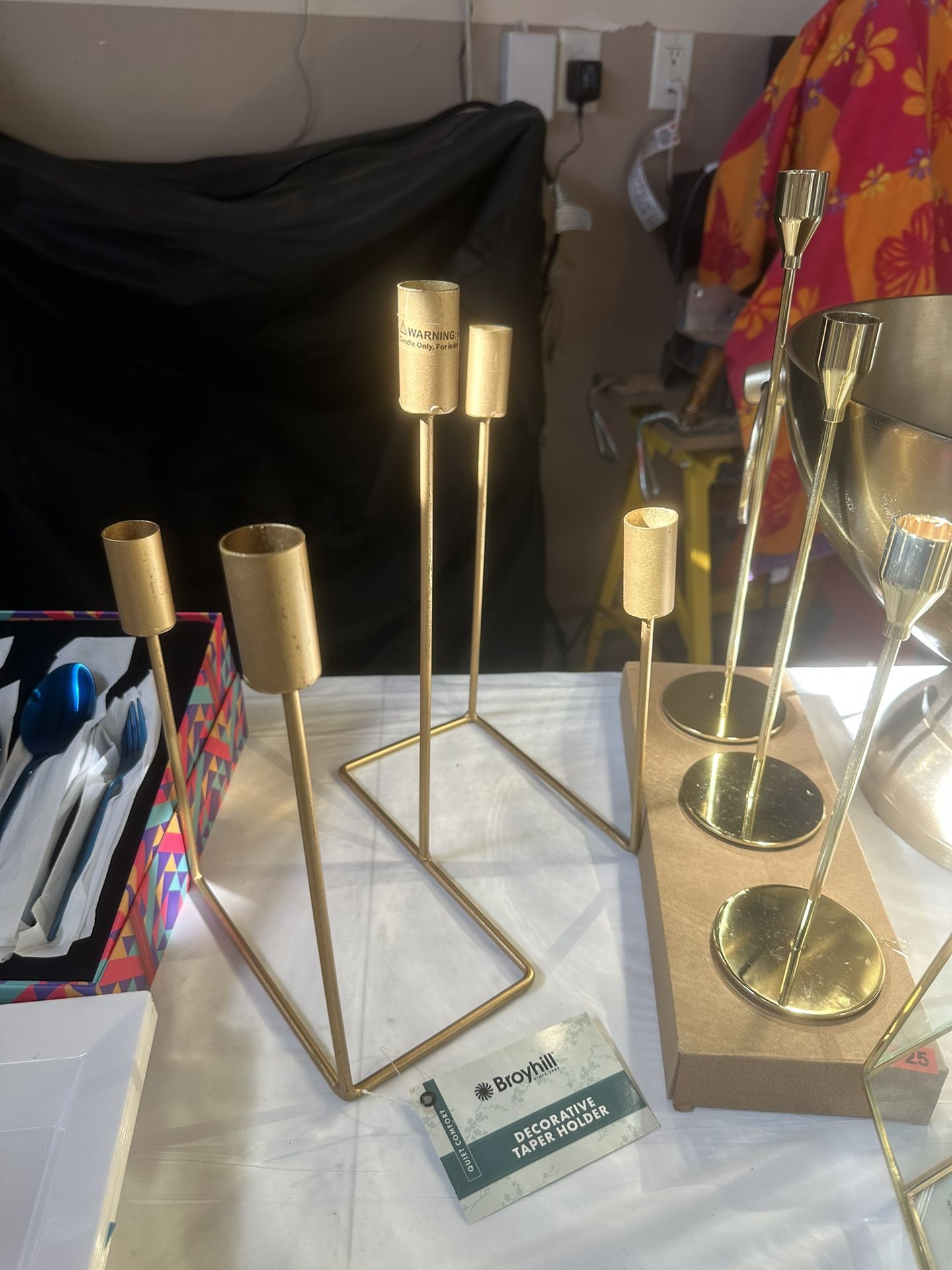 Gold Candle Holders 