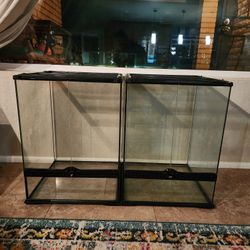2- 18x18x24 Reptile Tanks