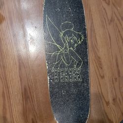 Tinkerbell Skateboard.  Wheels Roll Great. Super Cool