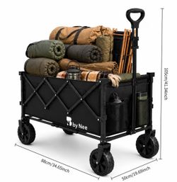 Folding Utility Wagon Cart large capacity