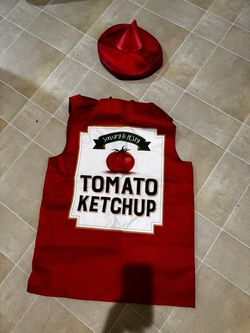 Adult Ketchup Halloween costume