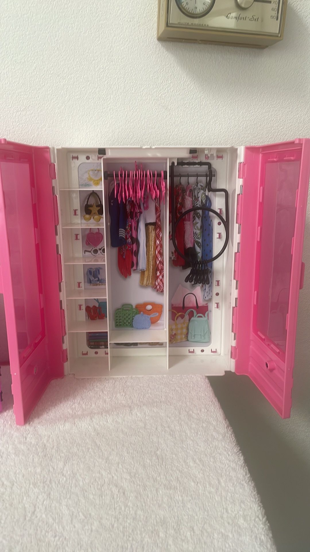 Vintage Barbie Doll Clothing Storage Carrying Case. Ht: 13” Mattel. USED! Great Shape! Read Description!