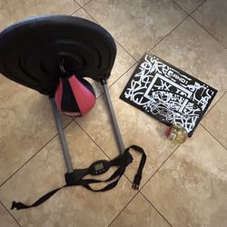 Over the door speed bag & basketball hoop… 