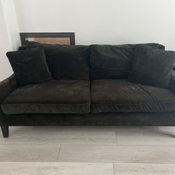 Suede Couch and Chair Included 