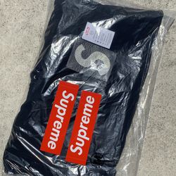 Supreme Swarovski S logo Black Hoodie Size Medium 