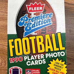 1990 Fleet Football Box