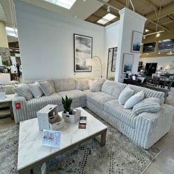 GREY CORDUROY BRAND NEW SECTIONAL SAME DAY DELIVERY 