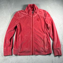 Puma Scuderia Ferrari F1 Velour Jacket Women’s M/L Red Soft Velvet #1347