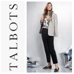 NEW!  Talbots ankle chino pants (12)