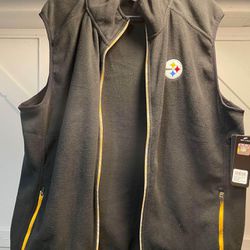 Pittsburgh Steelers XL Vest New