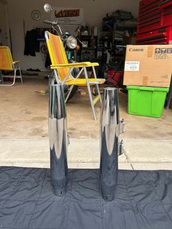 TWO HARLEY DAVIDSON MUFFLERS