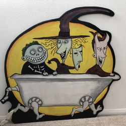 LOCK, SHOCK & BARREL TUB from NIGHTMARE BEFORE CHRISTMAS LAWN ART 