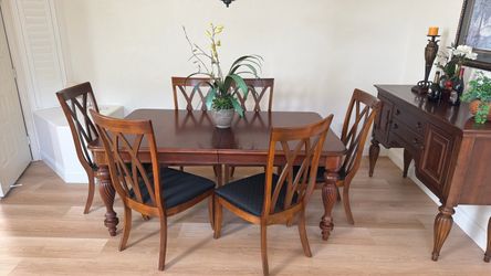 All wood Formal dining table.