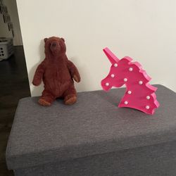 Fabric storage Ottoman Toy Chest