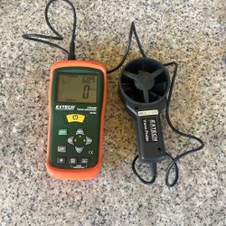  Extech AN100 CFM/CMM Thermo-Anemometer