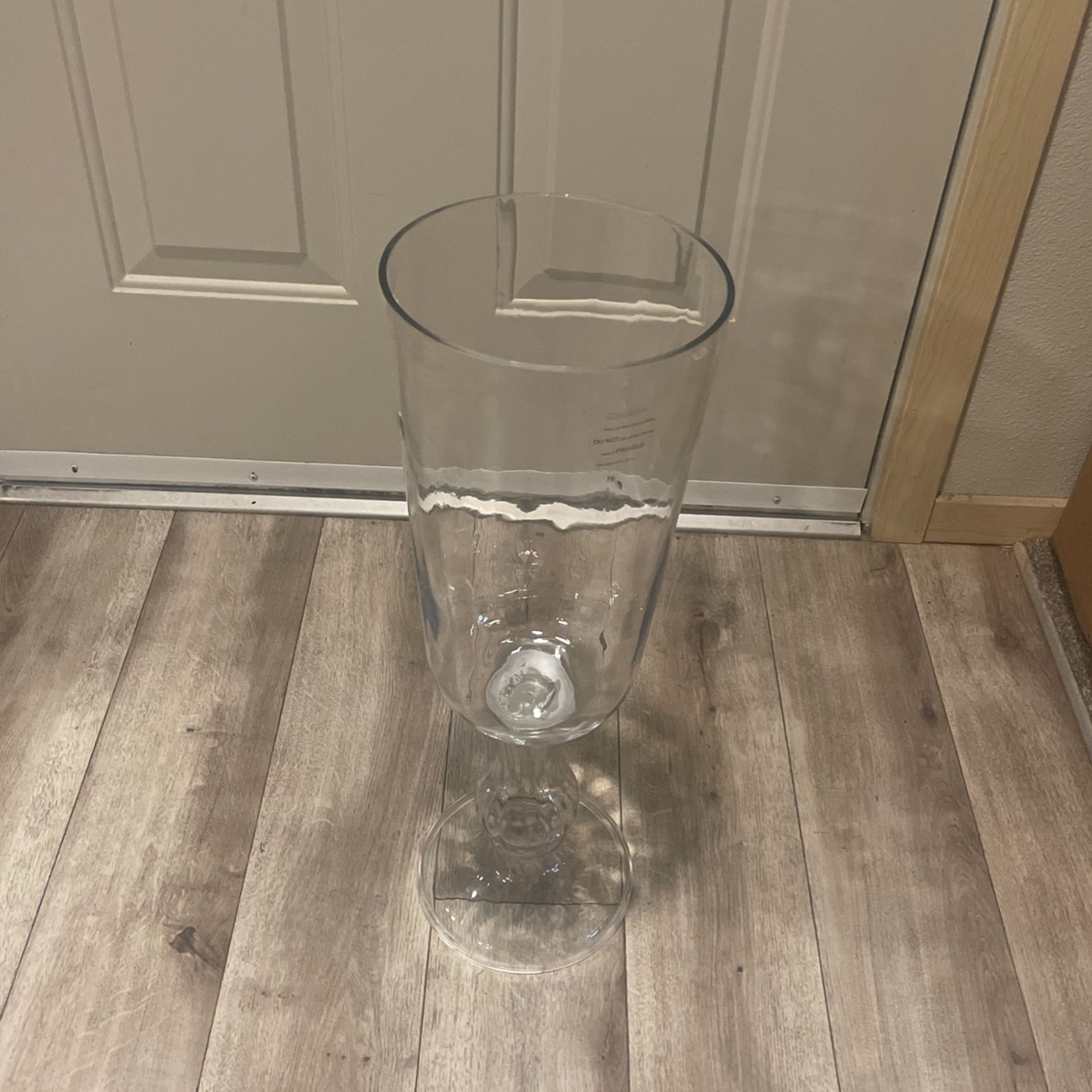 A Glass Pot For Flowers Or Decorating Purposes