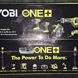 RYOBI
ONE+ 18V Cordless 6-Tool Combo Kit with 1.5 Ah Battery, 4.0 Ah Battery, and Charger