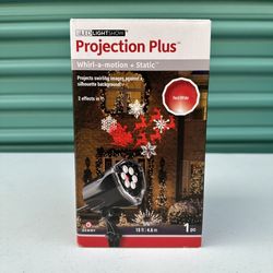 Gemmy Led Light Show Projection Plus Santa Snowflake Christmas Light Decoration 