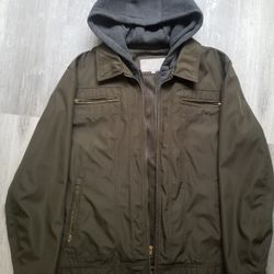 Wilson's Leather Polyester Hooded Jacket Size 2XL