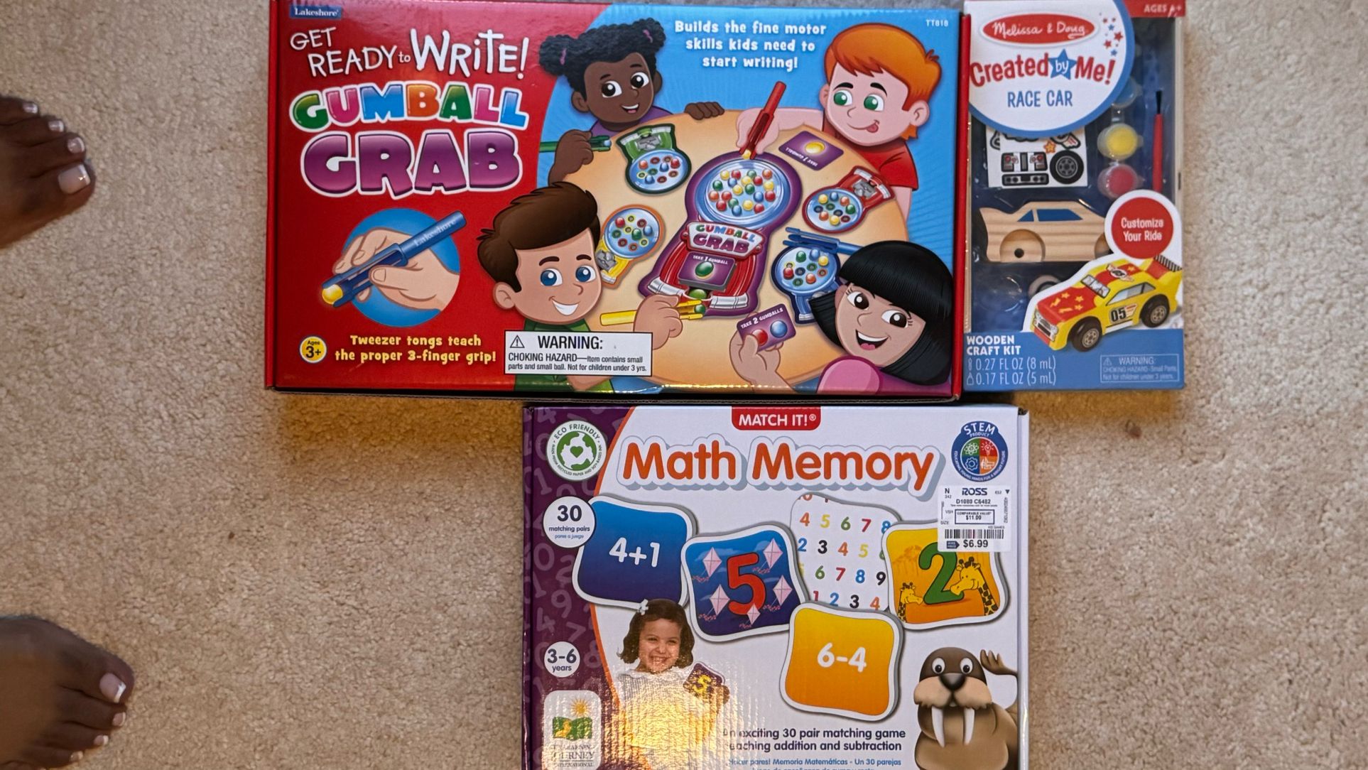 Kids Educational Games & Craft Set — Great Condition