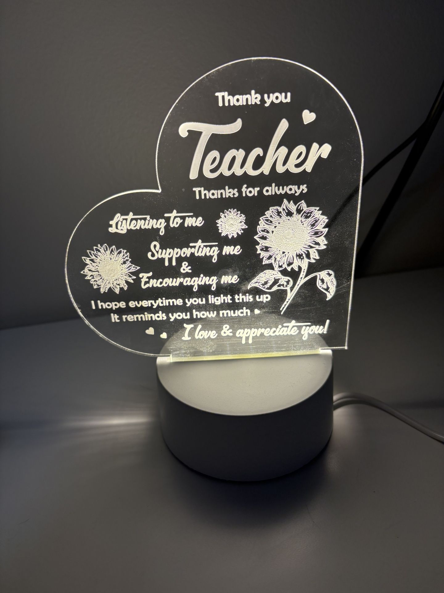 Heart-shaped LED lamp