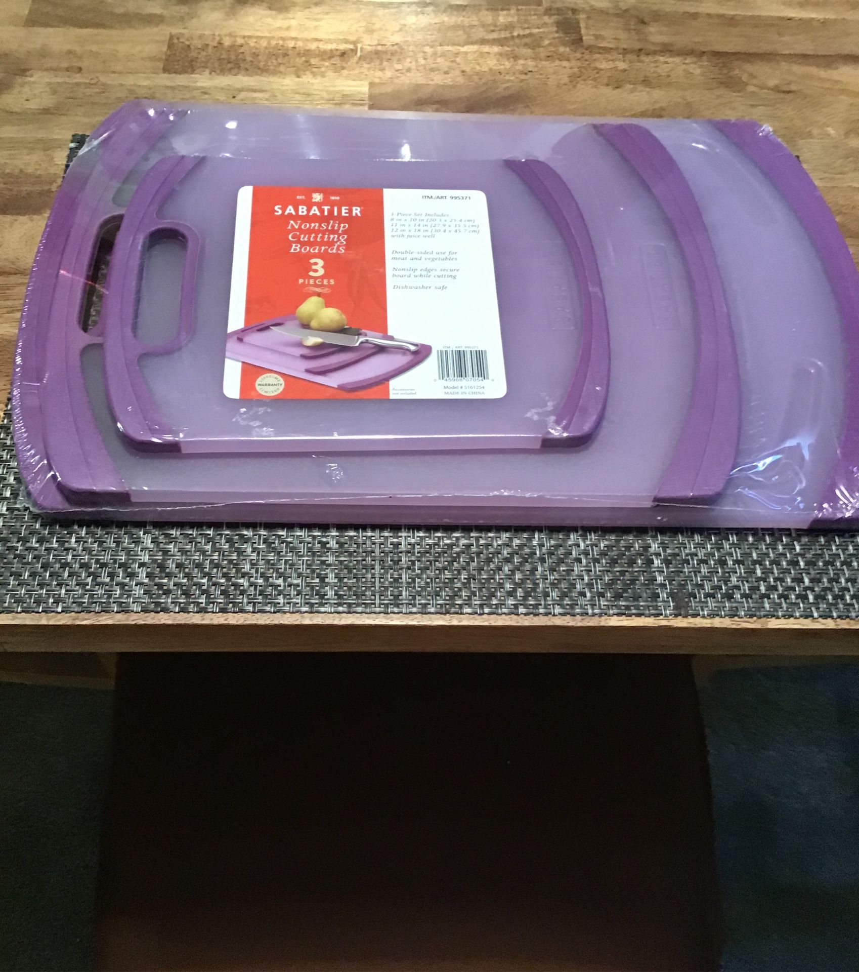 New nonslip cutting board three pieces