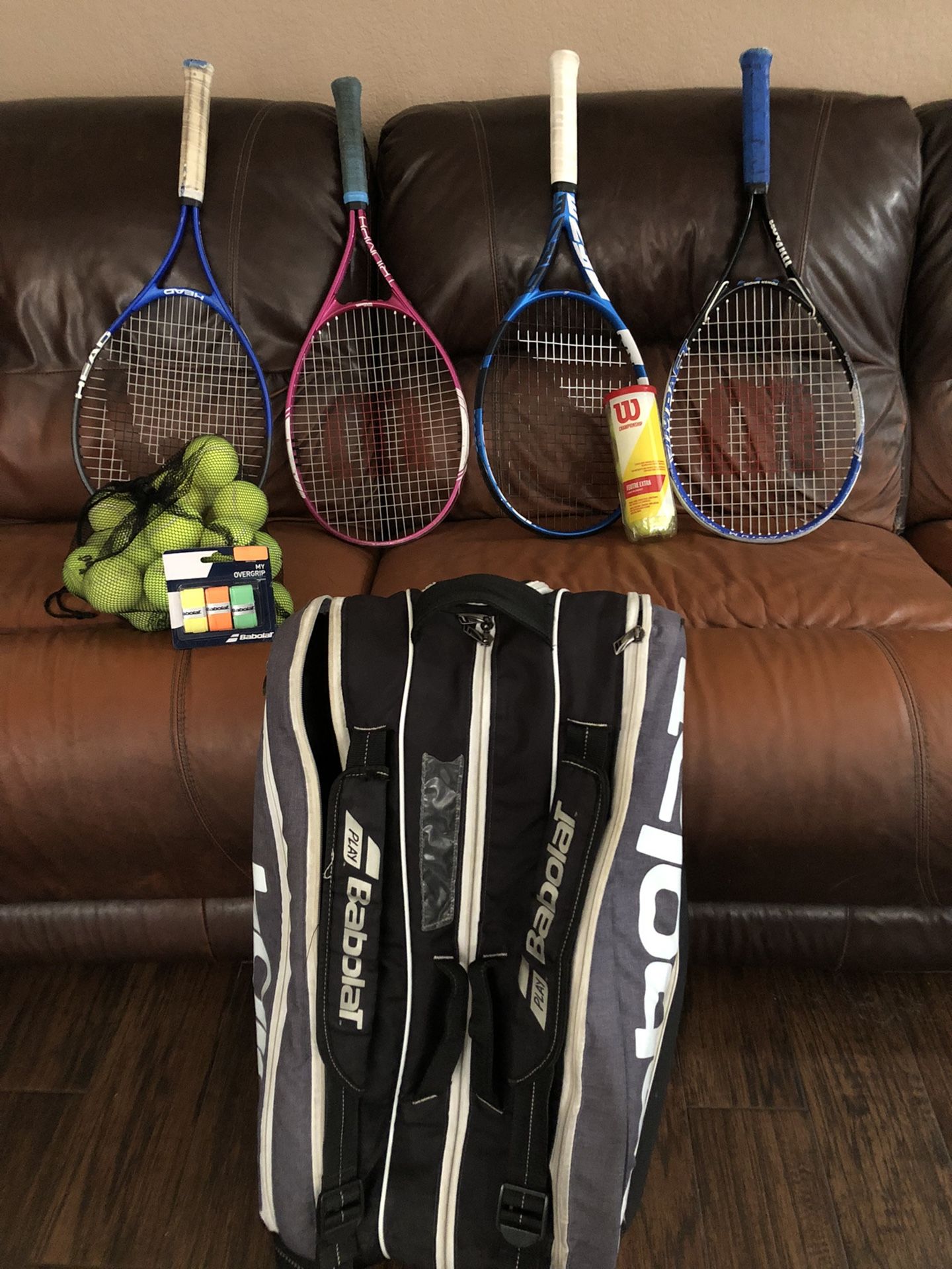 Tennis Racquets And Bag