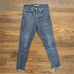 Levi's Wedgie Skinny Jeans - Dark Gray - Size 27