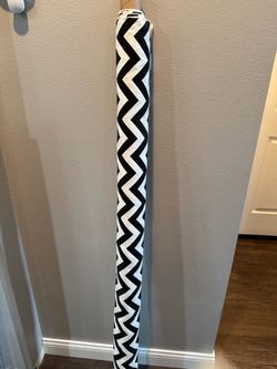 Black & White Chevron Upholstery Home Decor Fabric 4 Yards