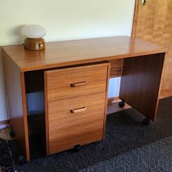  Danish Desk And Cabinet