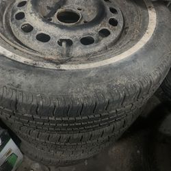 Set of wheels and tires