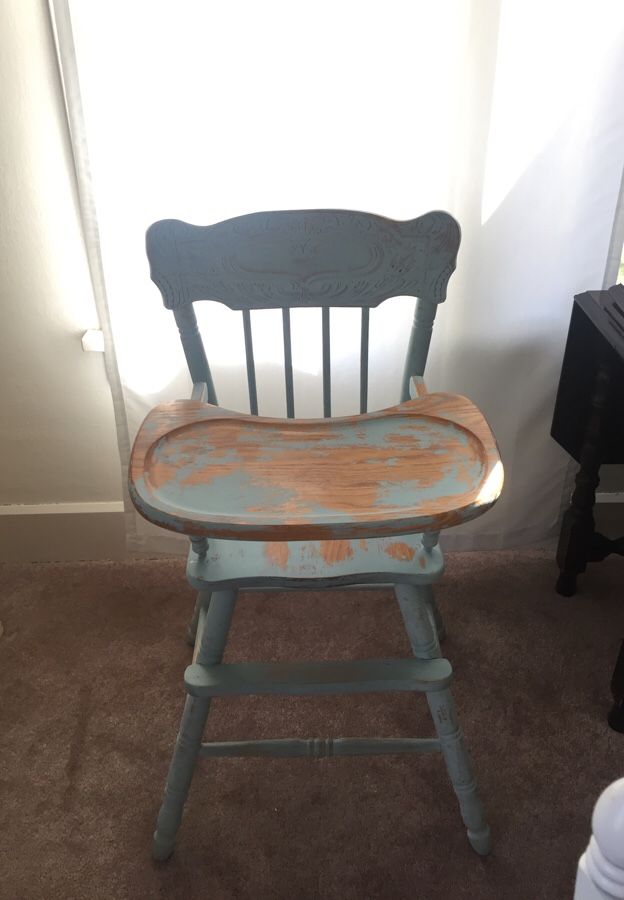 Vintage Wood Highchair