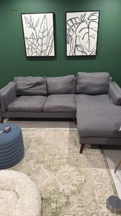 Gray Chaise couch